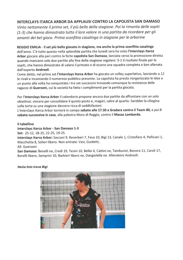 Partita 28 aprile